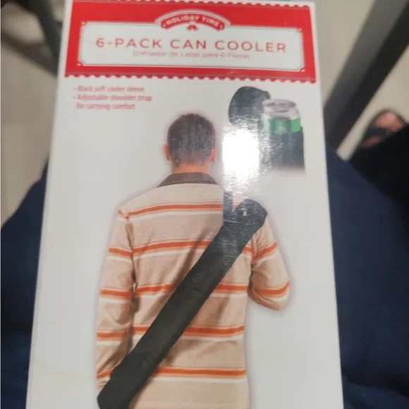 Holiday Time Red 6-Pack Can Cooler - Picture 3 of 3